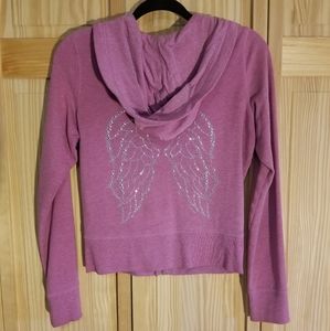 Victoria's Secret Zipper Hoodie With Rhinestones